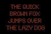 Square Dot-Matrix Display Font, a Script Font by Krafti Lab (Thumbnail 3 of 3)