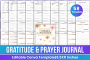 Gratitude & Prayer Journal Canva, a Stationery Template by Mustafiz (Thumbnail 1 of 11)