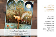 Woodland Compartments Illustrations, a Decorative Illustration by The Dutch Lady Designs (Thumbnail 3 of 7)