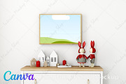 Christmas Frame Mockup, a Poster Template by Mockup Shop (Thumbnail 1 of 2)