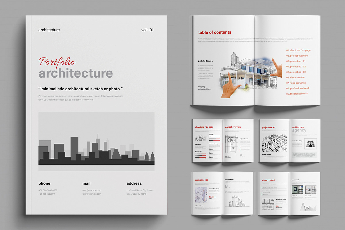 Modern Architecture Portfolio, a Brochure Template by MightyDesign (Photo 1 of 6)
