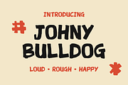 Johny Bulldog All Caps Display Font, a Handwritten Font by alphArtype (Thumbnail 1 of 8)