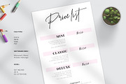 Photography Price List Template, a Stationery Template by Amit Debnath (Thumbnail 1 of 6)