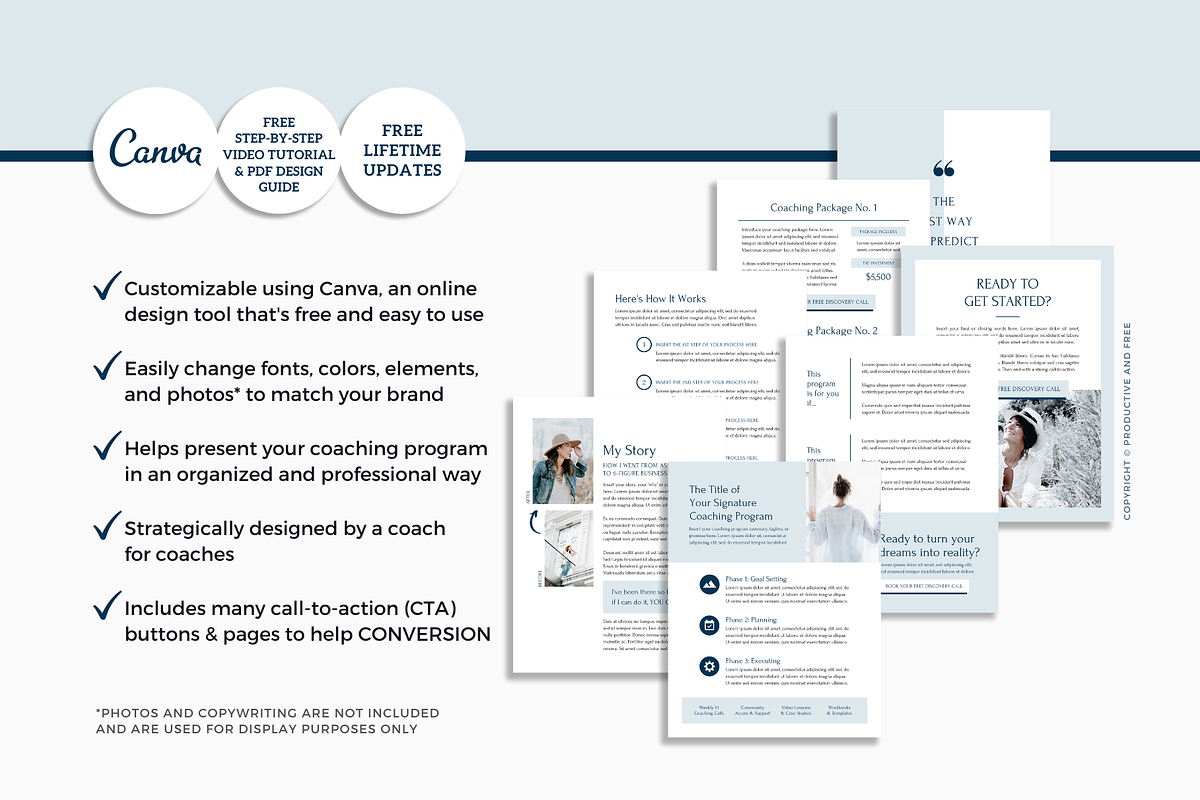 Coaching Client Template Bundle, a Magazine Template by ProductiveandFree (Photo 5 of 23)