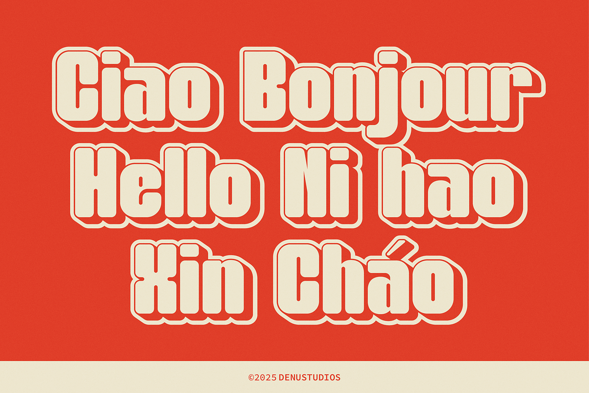 Gulkit Miski | Retro Bold Sans Serif, a Sans Serif Font by Denustudios (Photo 2 of 12)