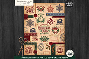 Christmas Correspondence journal kit, a Seasonal Illustration by ThatsDesignArt (Thumbnail 4 of 20)
