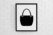 Handbag Silhouette SVG, an Object Illustration by newminddesign (Thumbnail 2 of 3)