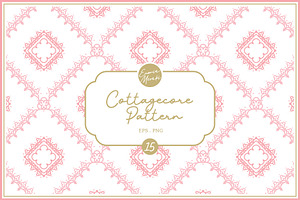 Cottagecore Pattern 15 Pretty Lace, a Pattern Graphic by Euonia Meraki