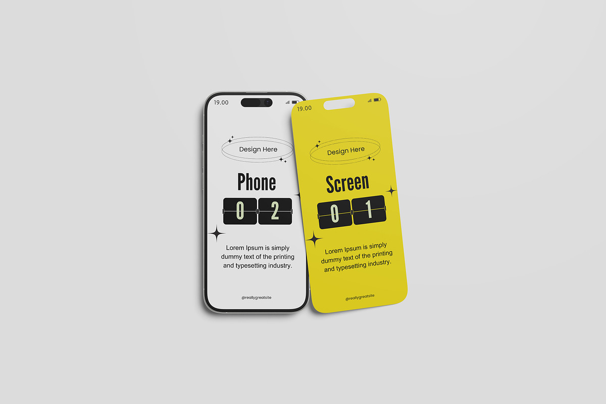 Phone Screen Mockup, an iPhone Mockup by Difa Design (Photo 2 of 5)