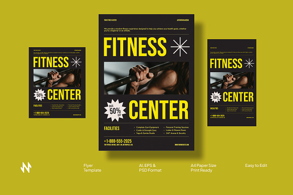Fitness Center Flyer Template preview 5