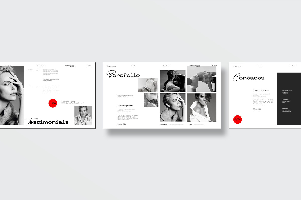 Alexa Portfolio Presentation Templat, a Presentation Template by Slide-Agency (Photo 11 of 12)
