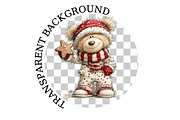 Christmas Teddy Bear Clipart, a Seasonal Illustration by Black Bird Studio (Thumbnail 6 of 7)