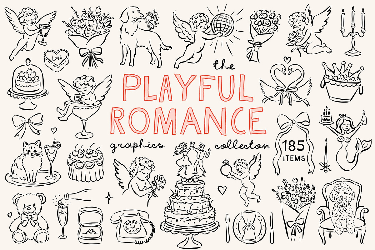 Whimsical Wedding SVG Clipart Bundle, an Object Illustration by Ayya Studio (Photo 18 of 22)