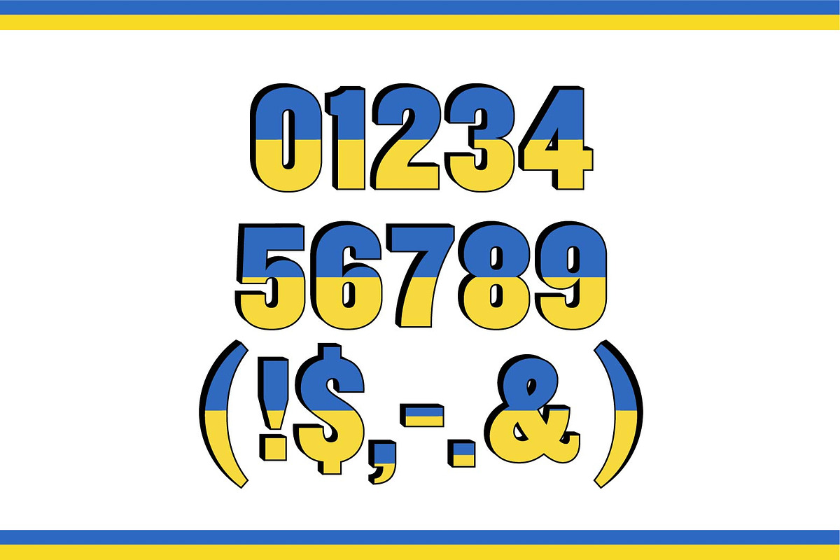 Ukraine Font, a Font by yaisalinas (Photo 3 of 7)