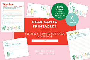 Dear Santa Letter & Thank You