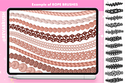 Procreate Rope stitch brushes, a Brush Add-On by Revabrush (Thumbnail 6 of 6)