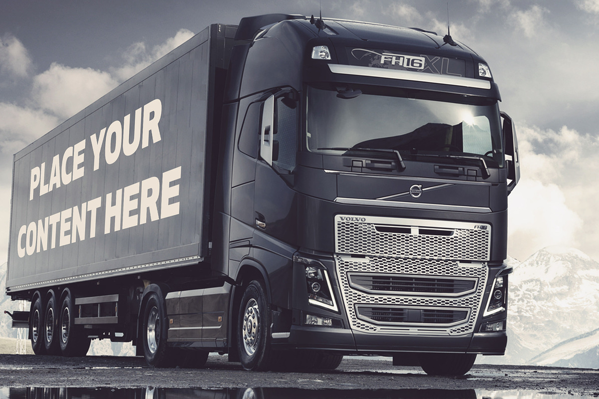 Truck Trailer Mockup Bundle #1, a Mockup by vraiana (Photo 25 of 26)