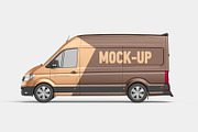 Cargo Van Mockup Set, a Product Mockup by WebAndCat (Thumbnail 5 of 12)