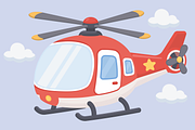 Helicopter Air TransportationCartoon, a Transportation Illustration by Artpon Illustration (Thumbnail 3 of 3)