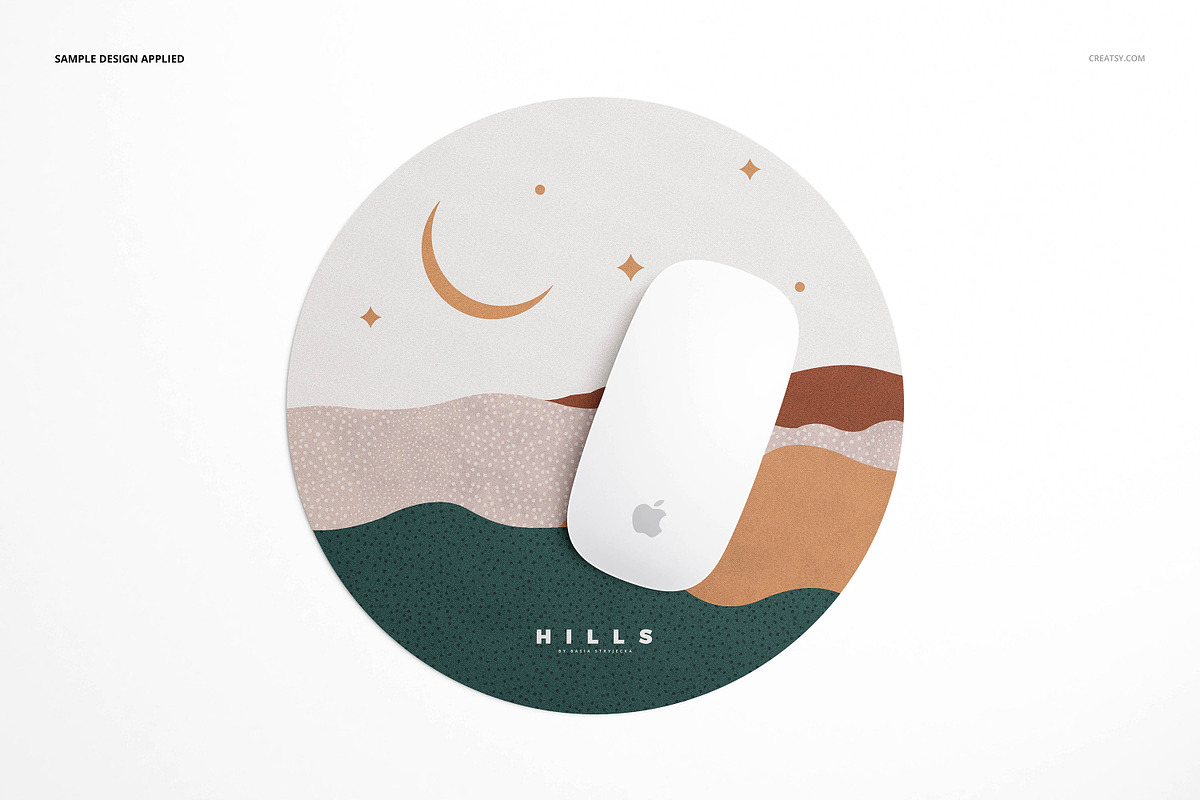 Round Mouse Pad Mockup Set, a Product Mockup by Creatsy (Photo 5 of 10)