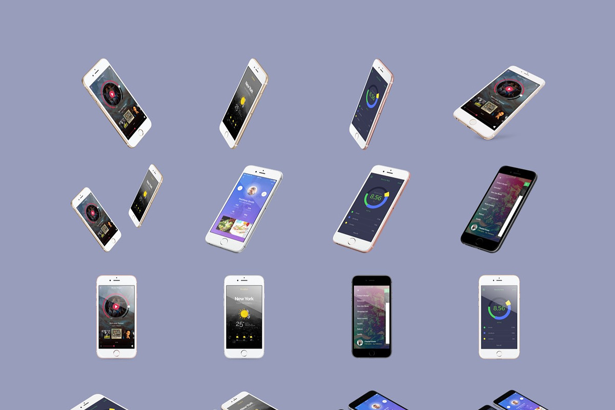 Mockup Bundle: 76 Apple devices, an iPhone Mockup by Designerbundle (Photo 3 of 3)