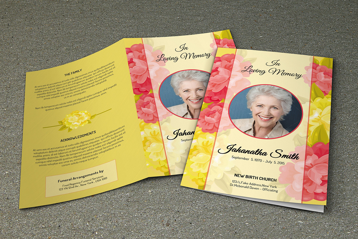 Funeral Program Template-V227, a Brochure Template by Template Shop (Photo 1 of 4)