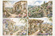 French Cottage Garden Watercolor Set, a Decorative Illustration by Euonia Meraki (Thumbnail 2 of 18)