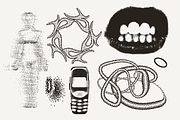 82 Vector Dither Y2K Shapes Pack, a Graphic by softulka (Thumbnail 8 of 10)