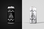 500 ML Can Mockup, a Packaging Mockup by Design Squad (Thumbnail 1 of 6)