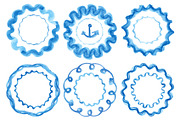 Watercolor VECTOR pattern brushes, a Brush Add-On by Tatianakost49 (Thumbnail 5 of 9)