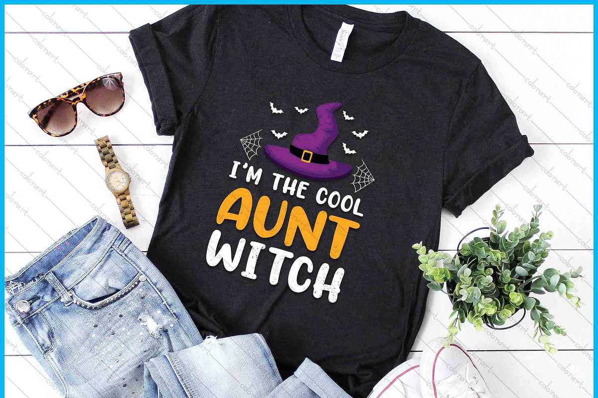 I'm The Cool Aunt Witch Halloween, an Object Graphic by Creativeusart (Photo 1 of 4)