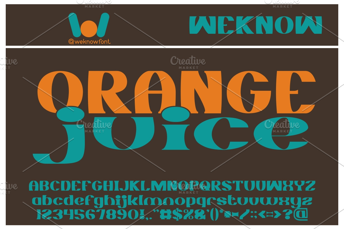 Monochrome font, a Font by weknow (Photo 1 of 5)