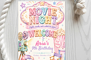 Movie Night Birthday Invitation, an Invitation Template by heynomi (Thumbnail 11 of 19)