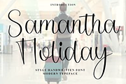 Samantha Holiday, a Handwritten Font by FreshTypeINK (Thumbnail 1 of 7)