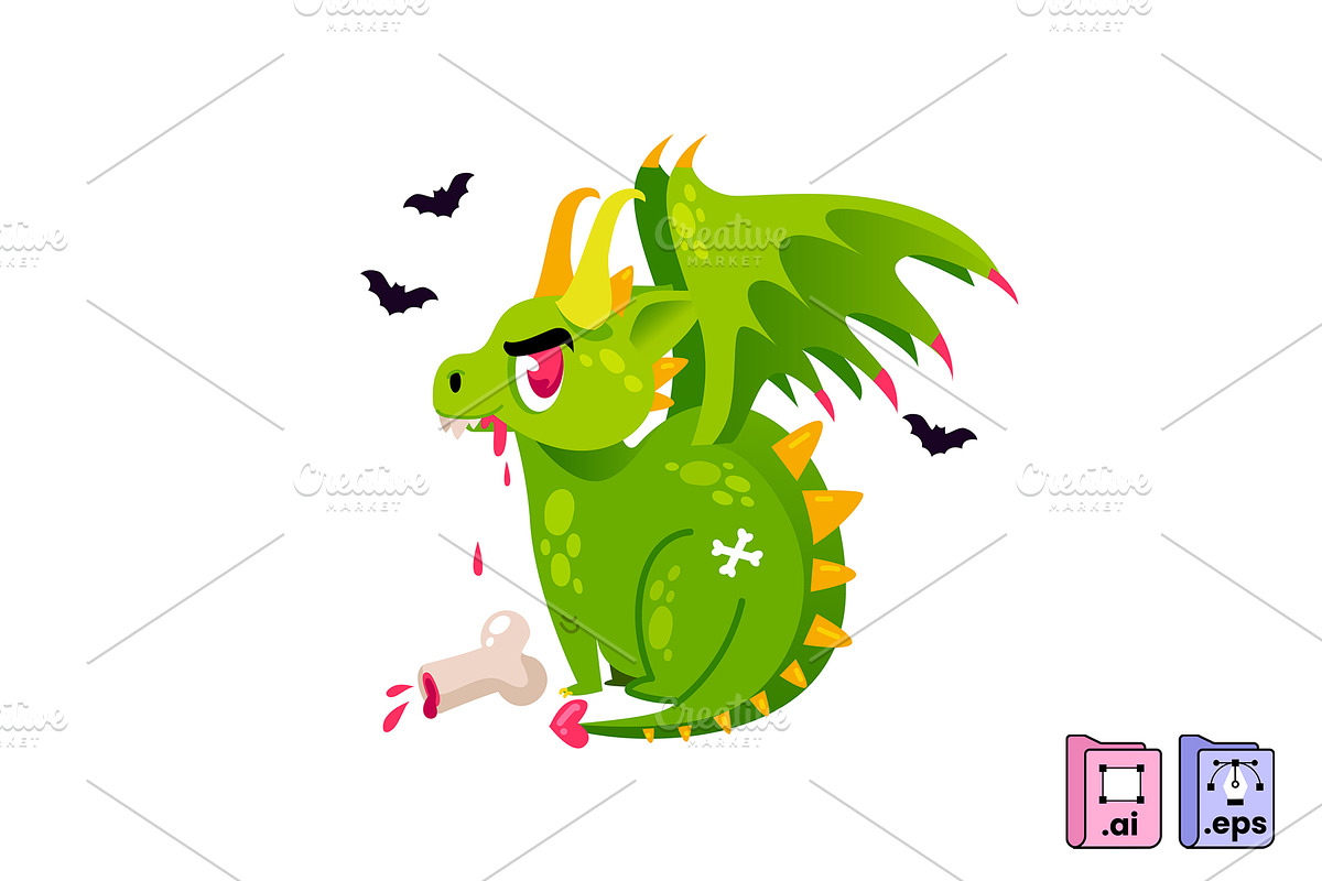 Cheeky Baby Dragon, an Animal Illustration by MISS CHATZ (Photo 2 of 3)