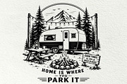 Camping Scenes Adventure Graphics, a Sport Illustration by DENIDigitalArtSudio (Thumbnail 7 of 8)