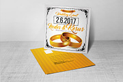Wedding Invitation Postcard Template, a Card Template by Business Flyers (Thumbnail 3 of 4)