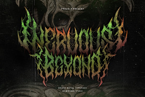 Nervous Beyond | Metal Font, a Blackletter Font by WingBuk