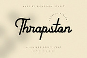 Thrapston - Vintage Script Font, a Script Font by Alpaprana (Thumbnail 1 of 13)