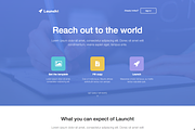 Launcht Landing Page, a Bootstrap Template by Agile UI (Thumbnail 3 of 4)