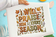 Preppy Autumn Thanksgiving PNG, a Seasonal Illustration by Designking (Thumbnail 1 of 5)