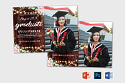 Graduation Announcement Template, a Card Template by Designscozy (Thumbnail 2 of 5)