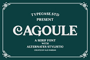 Cagoule Modern/Vintage Display Font, a Font by Aldiwangsadipa (Thumbnail 1 of 7)