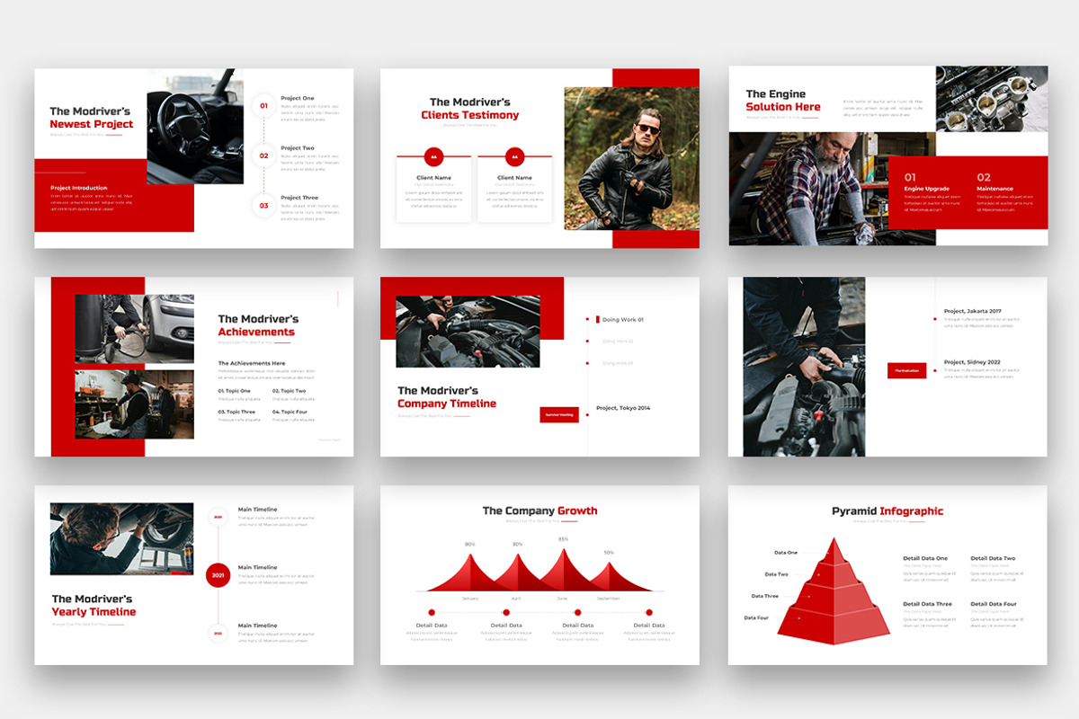 Modriver Car Services Powerpoint, a Presentation Template by kerismaker (Photo 3 of 6)