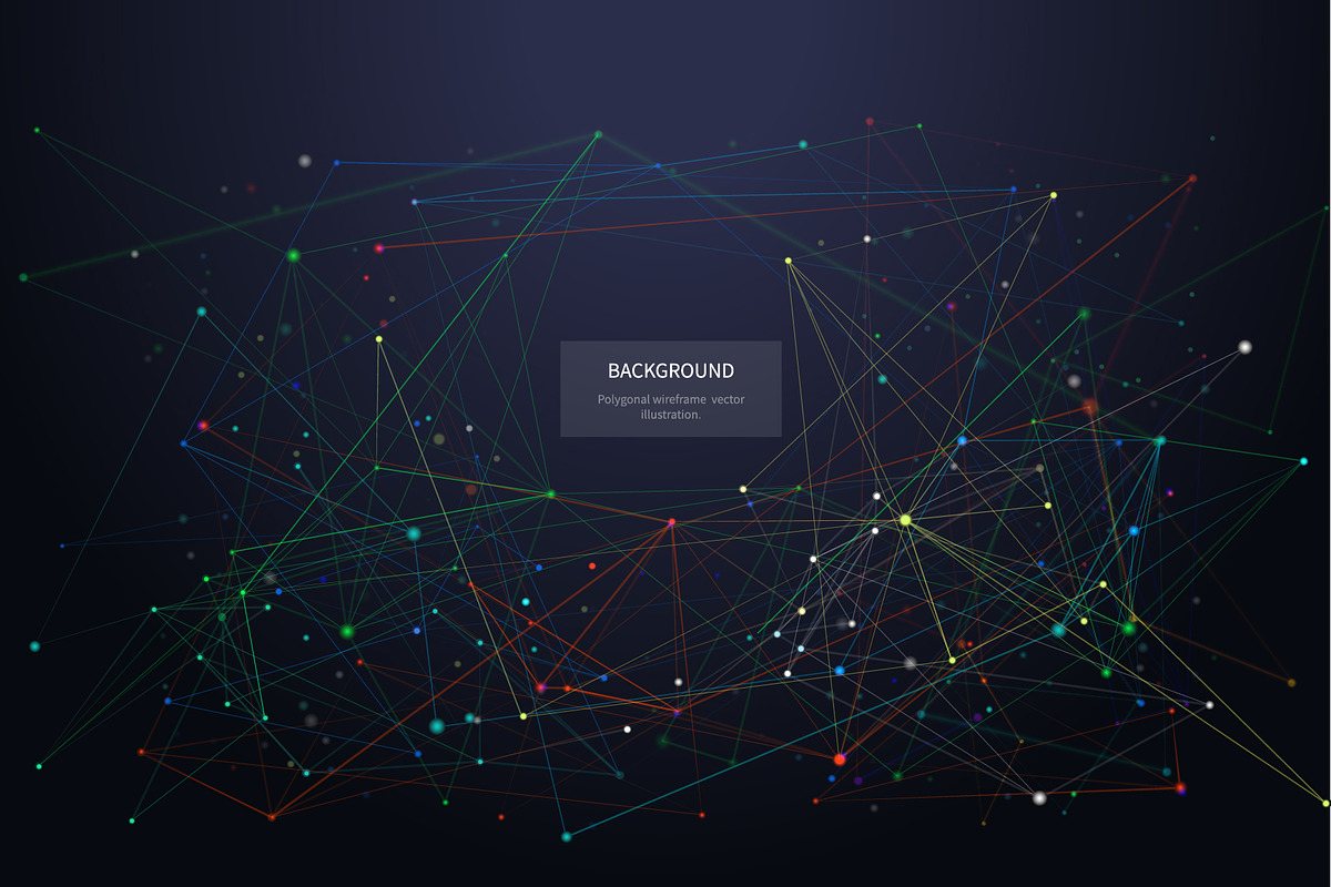 Abstract low poly background, a Technology Illustration by ANTON KHRUPIN ART (Photo 2 of 2)