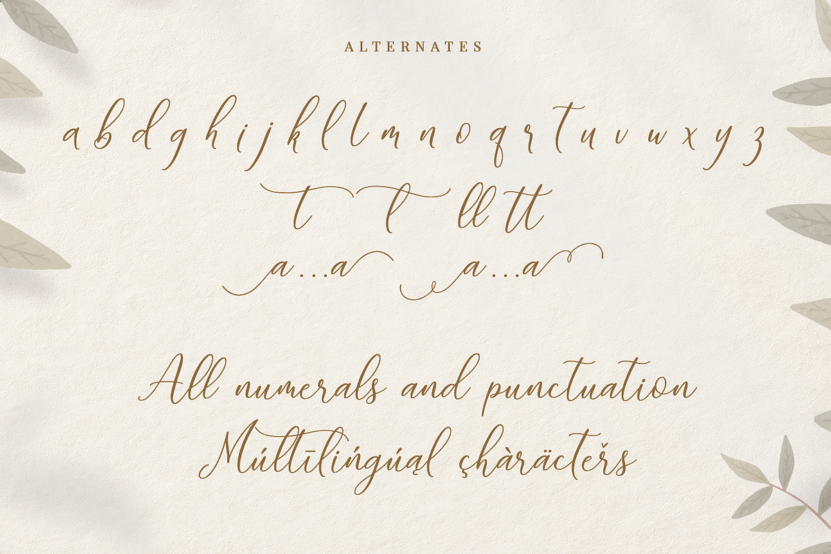 Juwellina Modern Calligraphy, a Script Font by Quothron (Photo 10 of 10)