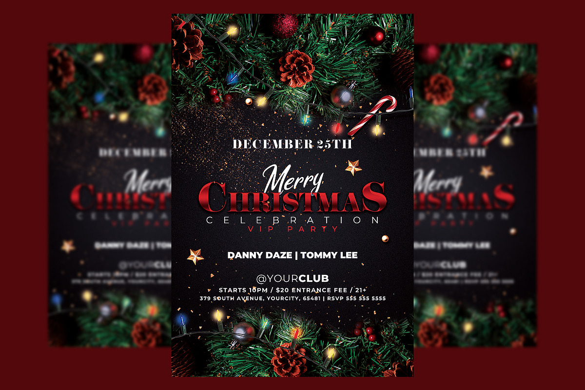 Christmas Invitation Flyer, a Flyer Template by Hotpin (Photo 1 of 2)
