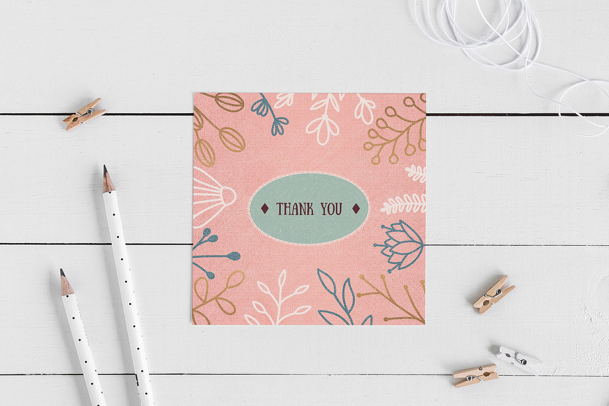 Floral Doodles Procreate Stamps, a Brush Add-On by Little Nordic Atelier (Photo 3 of 3)