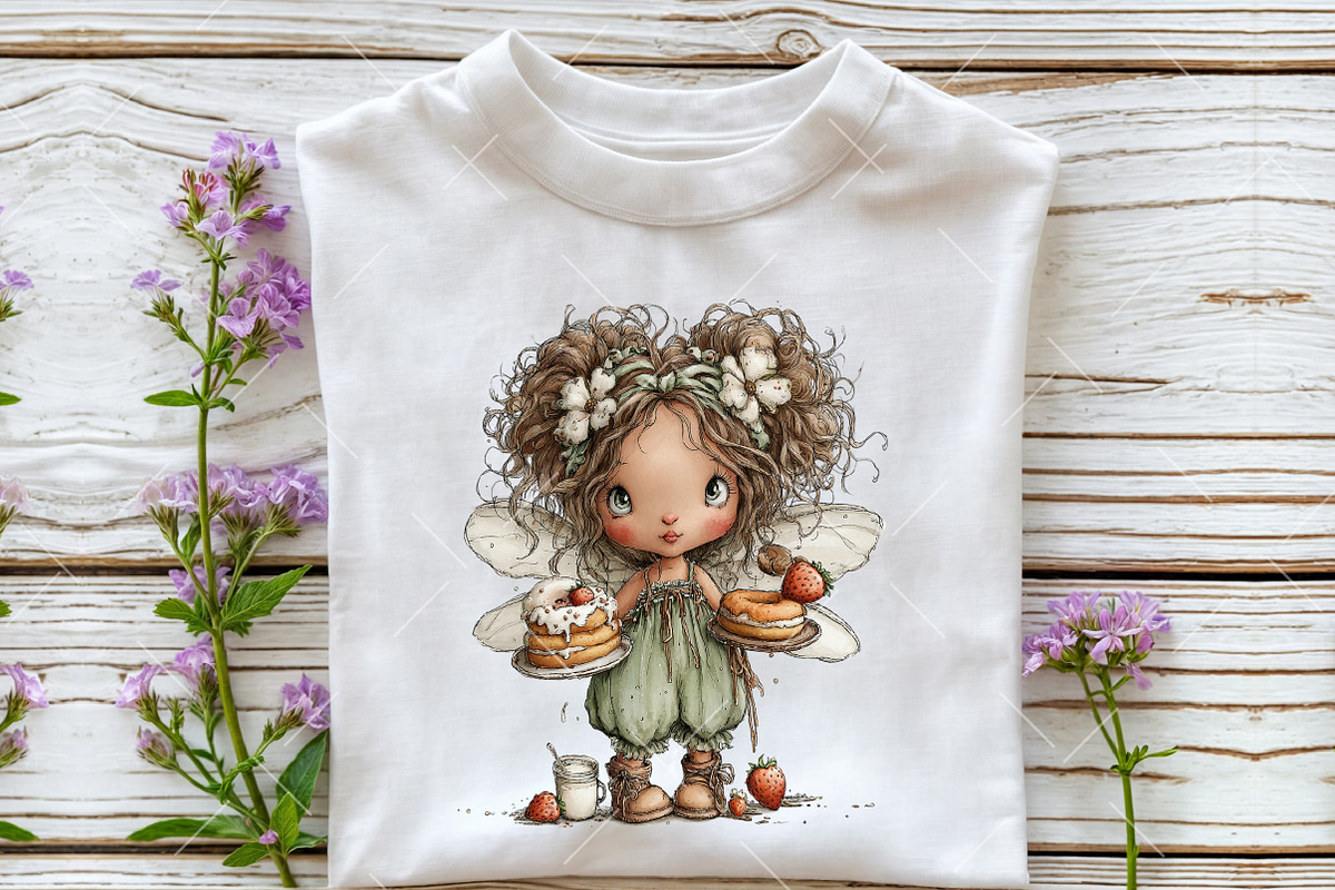 Strawberry Fairy PNG Clipart, a Seasonal Illustration by OK Design (Photo 5 of 6)
