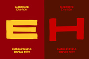 Emaro - Playful Display Font, a Handwritten Font by Afkari Studio (Thumbnail 7 of 11)